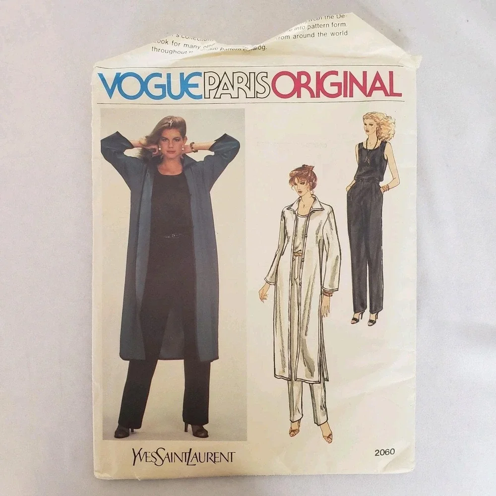 Vogue 70s Lot. Vogue Paris Original YSL 2060‎ + Very Easy Vogue 8152 7074 7191